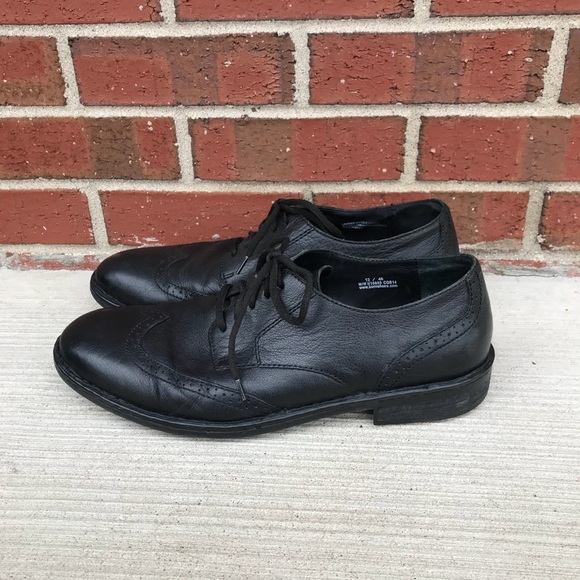 Born Black Leather Oxfords 12/46 M/W